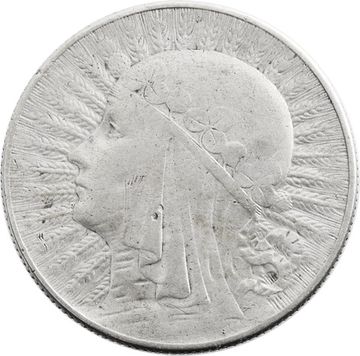 5 злотых 1933 Польша. Голова Полонии