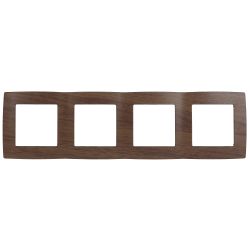 12-5004-10 ЭРА Рамка на 4 поста, Эра12, венге | Эра 12 Венге