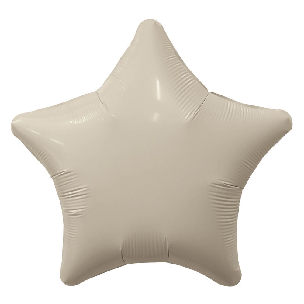 Шар (30''/76 см) Звезда, Мистик, Кремовый, Сатин, 1 шт. в уп.