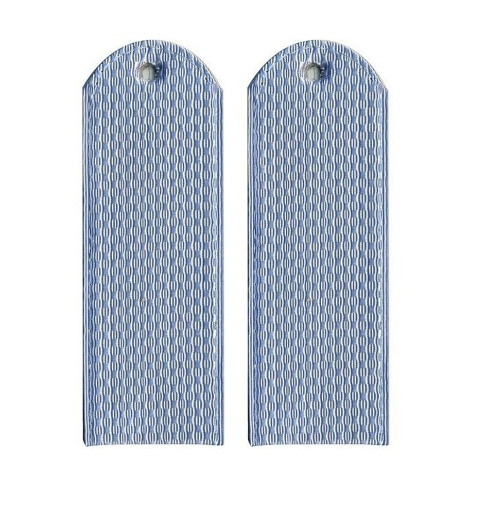 Погоны серо-голубые чистые без канта  Полиция (ОВД) на рубашку