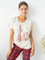 Пижама женская брид+футб. хлопок (норма) КЖ0038