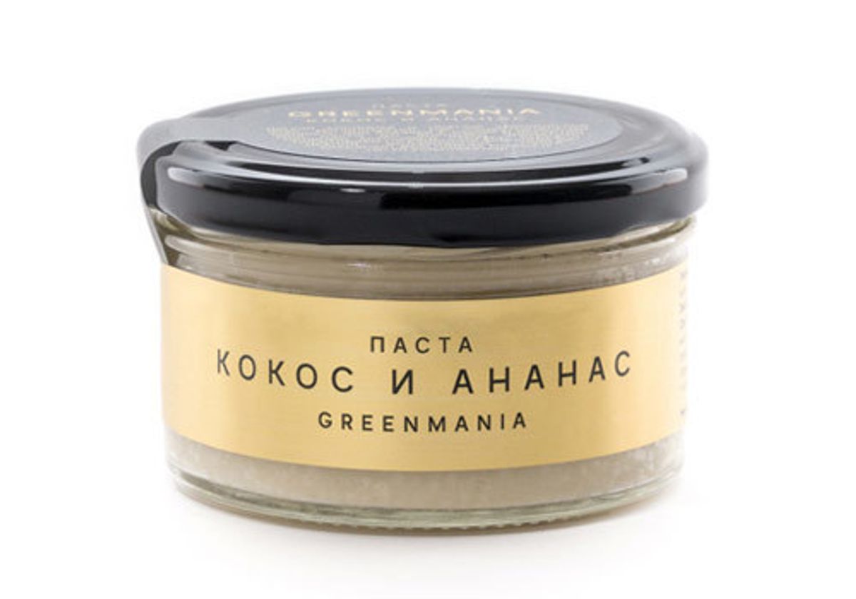 Паста с кокосом и ананасом GreenMania, 150г