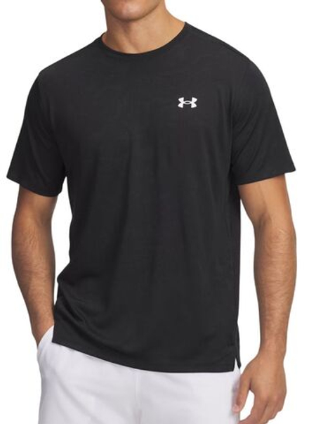 Теннисная футболка Under Armour Tech Vent Jacquard Short Sleeve - black/white