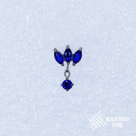 Pendant 3K Marquise Sapphire