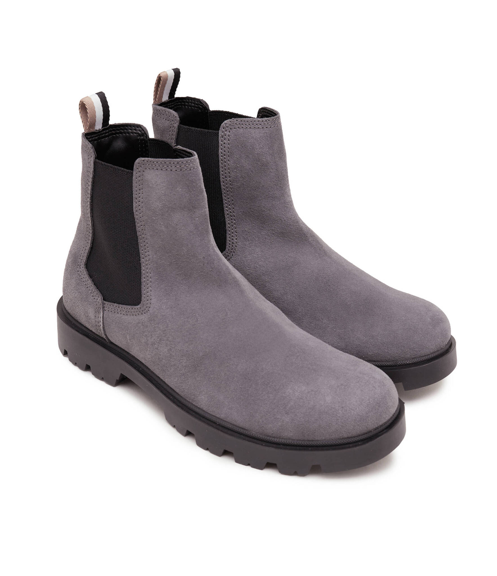 Кожаные челси adley BOSS BLACK - серый(50503675)