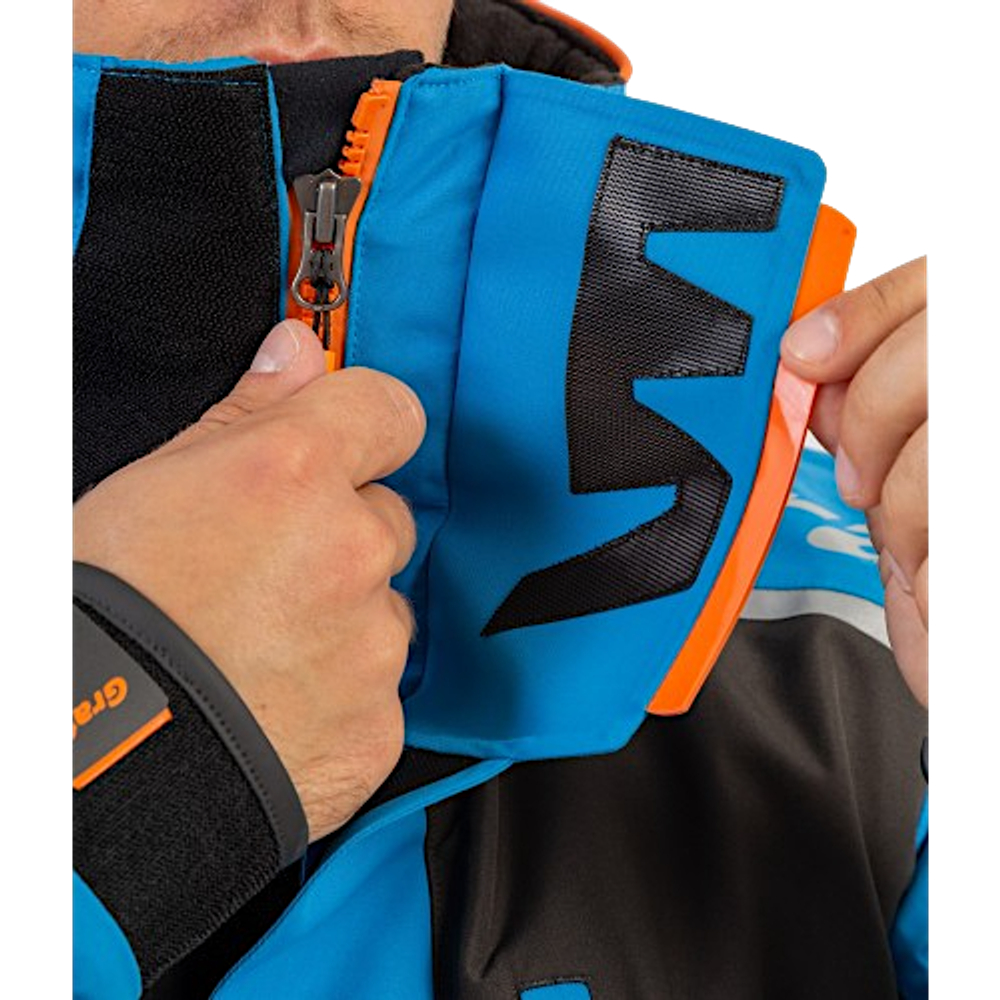 Костюм-Поплавок Graff 215-O-B-3 Зима +5°С -15°С Черный / Голубой Bratex 8/8 -