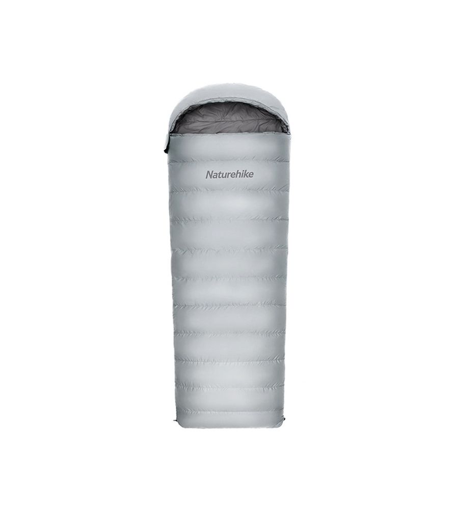 Ультралёгкий спальный мешок Naturehike RM80 Series Утиный пух Grey Size L, молния слева, 6927595707210L