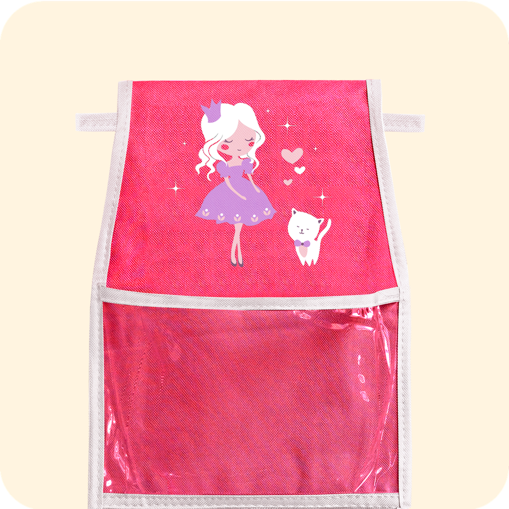 Кармашки для детского сада на липучке. Принцесса