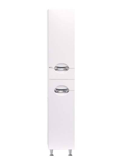 Шкаф - пенал Misty Орхидея 35 с бельевой корзиной левый