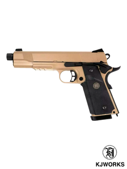 Пистолет KJW Colt M1911 M.E.U. Gas GBB (KP-07-TBC.GAS). Tan