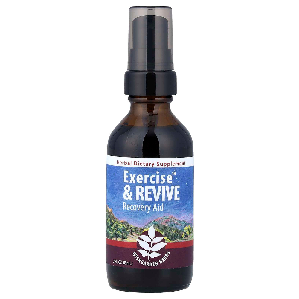 WishGarden Herbs, Exercise ™ & Revive, средство для восстановления, 59 мл (2 жидк. Унции)