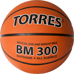 Мяч баскетбольный TORRES BM300 B02016, размер 6