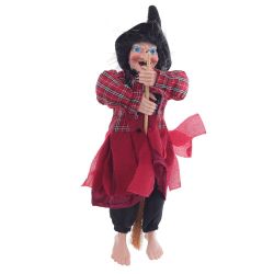GAEM Игрушка набивная "Баба-яга", L15 W11 H28 см, 3в.