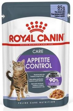 Royal Canin Appetite Control Care влажный корм Мелкие кусочки в соусе для стерилизованных взрослых кошек и кастрированных котов выпрашивающих пищу (пауч) 85 гр