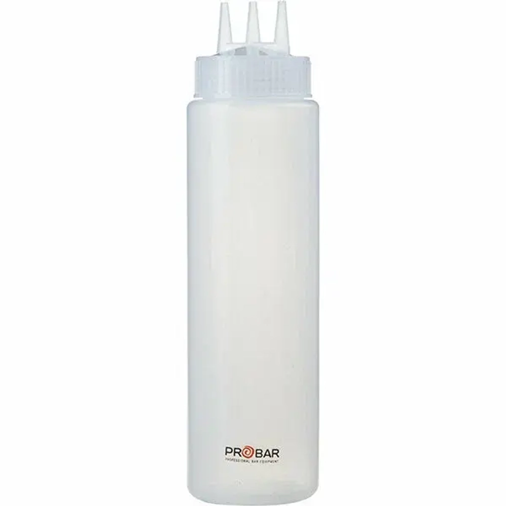 Емкость д/соусов с тремя носиками; пластик; 690мл; D=7,H=26см; прозр. ProHotel 4141469