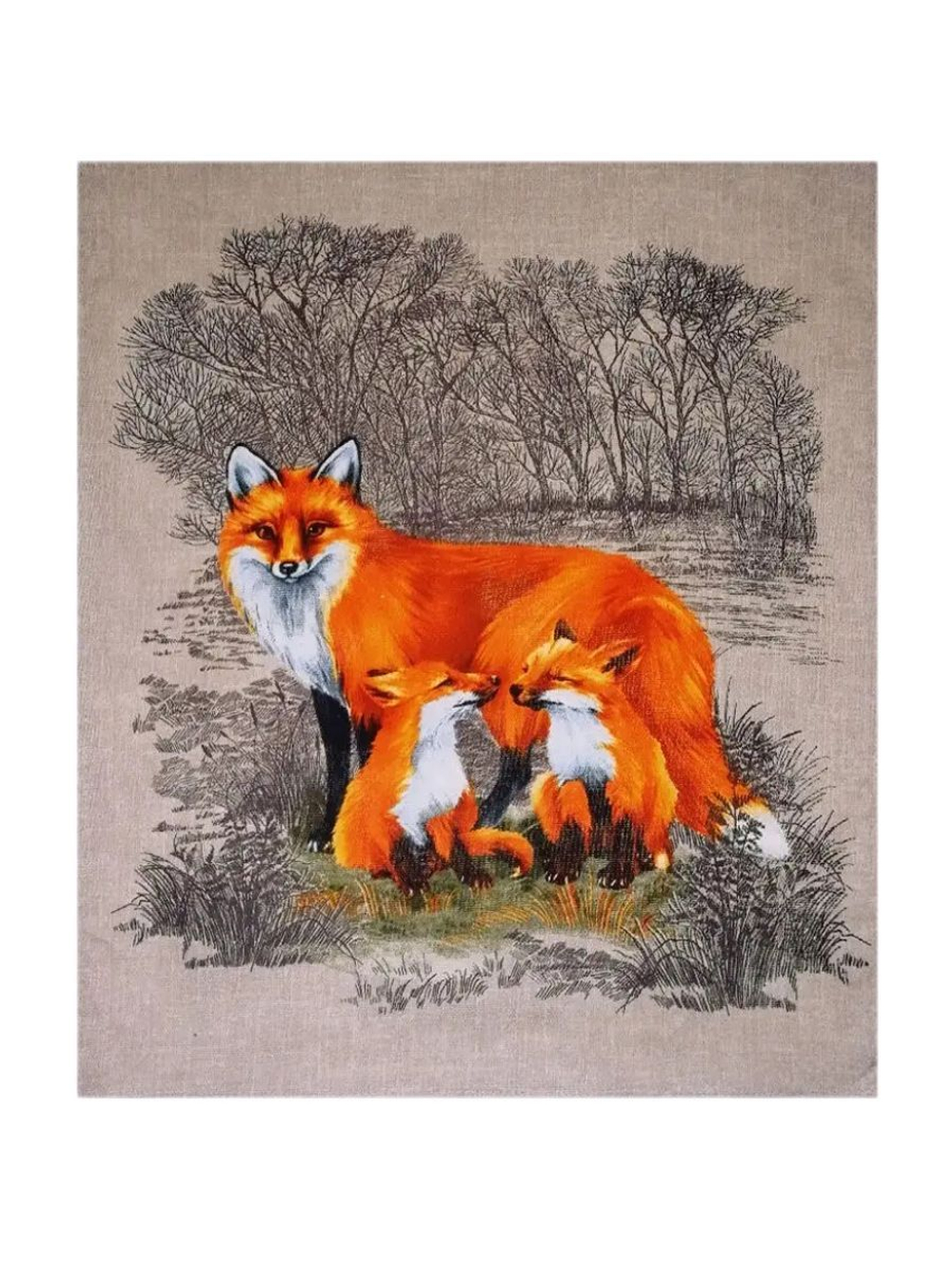 Набор кухонных полотенец, 3 шт , 45х60 см , рогожка