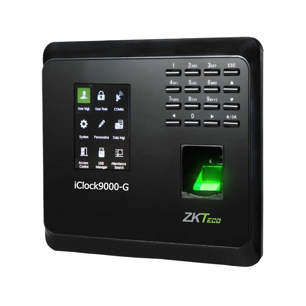 ZKTeco iClock9000-G [EM] Wi-Fi, биометрический терминал учета рабочего времени со сканером отпечатков пальцев и GPRS