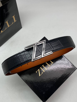 Ремень Zilli из кожи крокодила