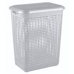 Корзина для белья 50л, 420х310х560 мм (светло-серый)