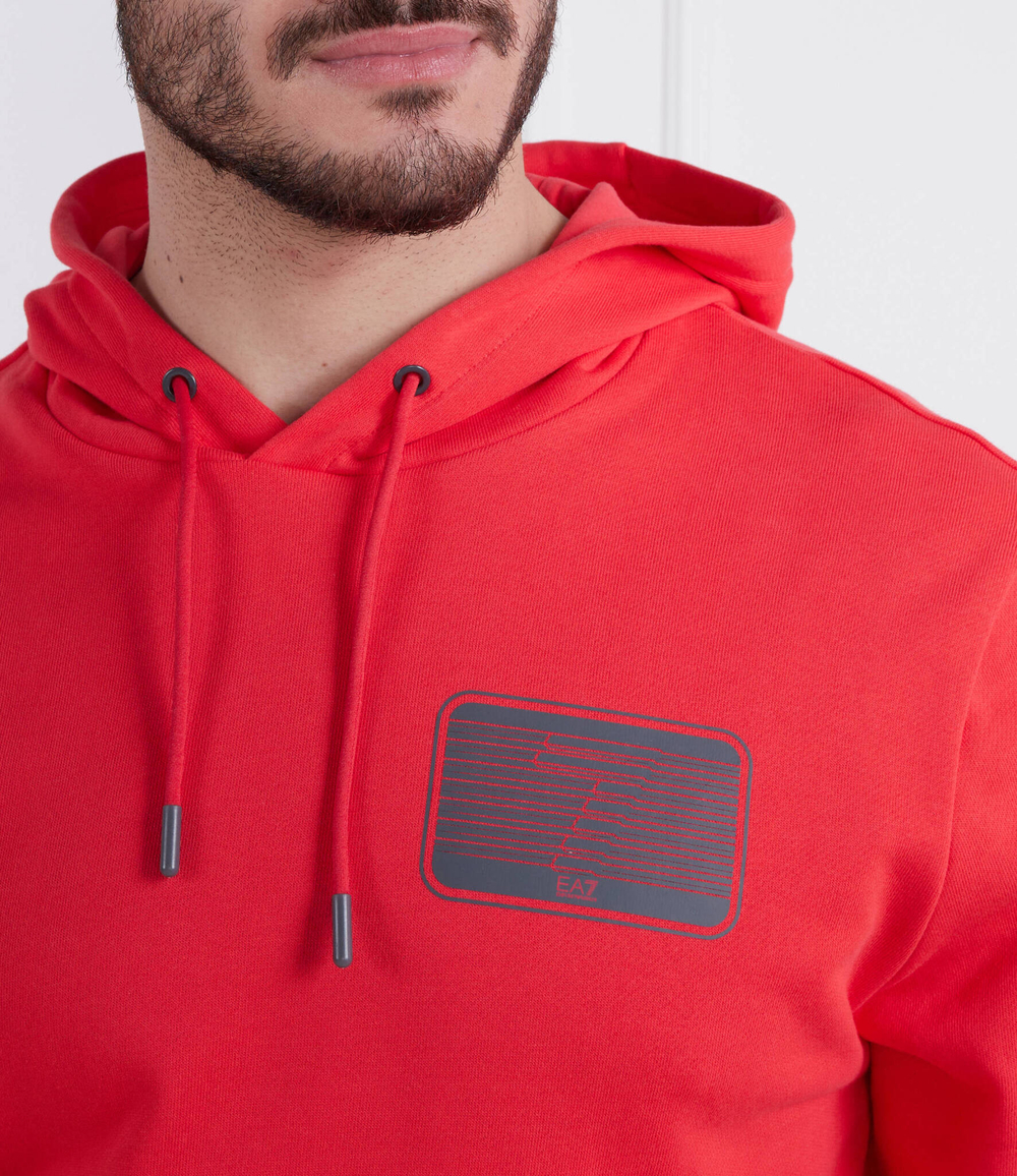 Худи EA7 - красный(3RPM51 PJEQZ)