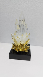 Статуэтка Garda Decor 55RD6150, металл, стекло, 23x10x10 см.