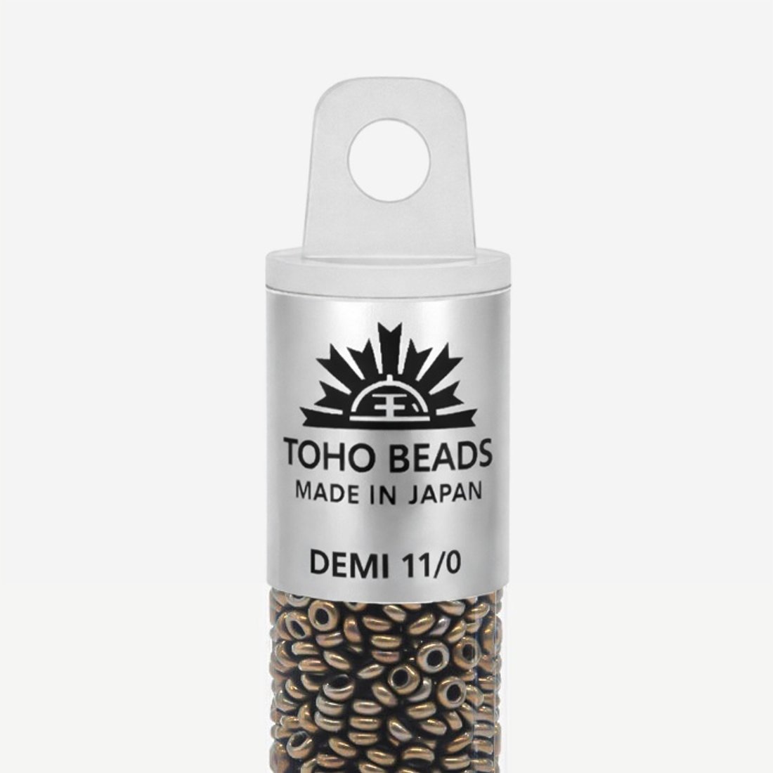 Японский бисер TOHO Demi 11/0 (№225), металлизированный, непрозрачный глянцевый