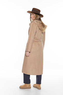 ШЕРСТЯНОЕ ПАЛЬТО-ХАЛАТ