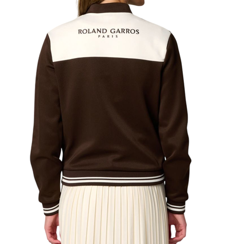 Женская теннисная куртка Roland Garros Heritage Talia Teddy - chocolate