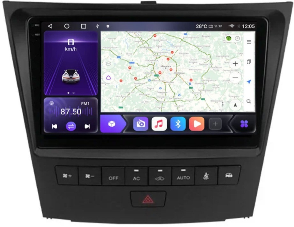 Магнитола для Lexus GS III 2005-2012 - Carmedia OL-9564 QLed+2K, Android 12, TS10, CarPlay, 4G SIM-слот