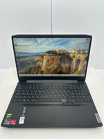 Ноутбук игровой Lenovo ideapad Gaming 3 15ARH05 (82EY009HRK) 15.6"/AMD Ryzen 5 4600H/RAM 8GB DDR4/256GB SSD/NVIDIA GeForce GTX 1650 4GB/1920х1080/IPS/DOS/Подсветка кл-ры: LED/Цвет черный. Состояние: Уценка/большой след. на матрице от клавиатуры