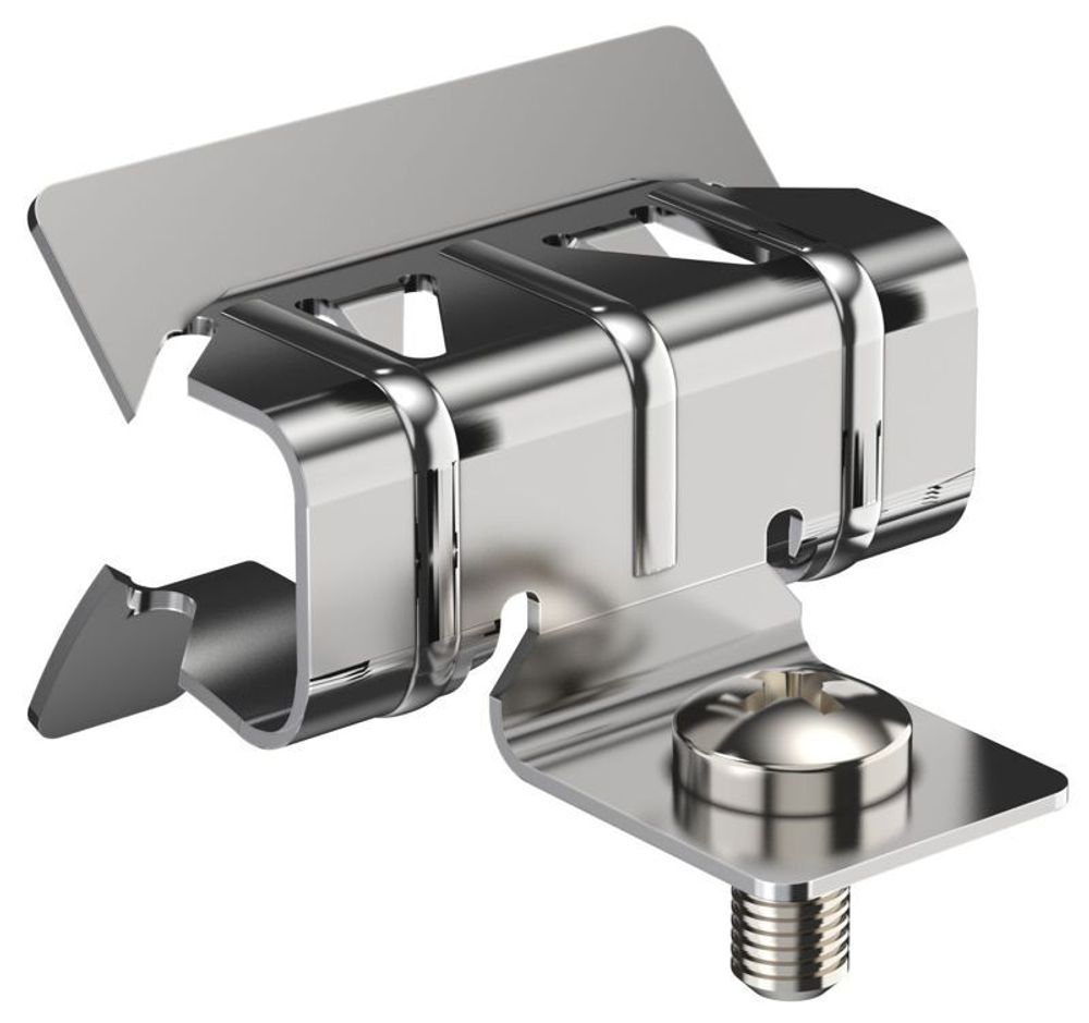 Зажим балочный 2-7мм с отгибом и винтом М6х9 HDZ IEK CME30-BZOV-06-HDZ Зажим балочный 2-7мм с отгибом и винтом М6х9 HDZ IEK CME30-BZOV-06-HDZ