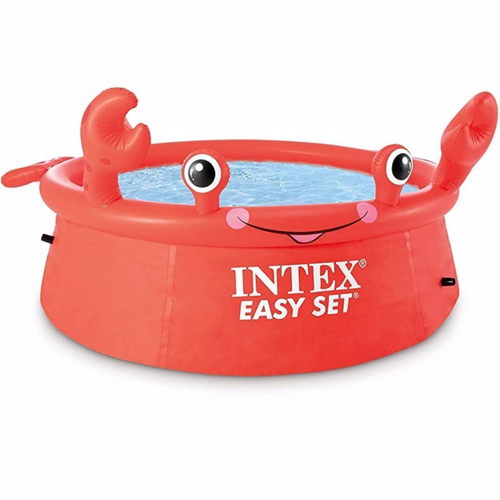 Бассейн детский надувной INTEX 26100 Easy Set HAPPY CRAB 183x51см