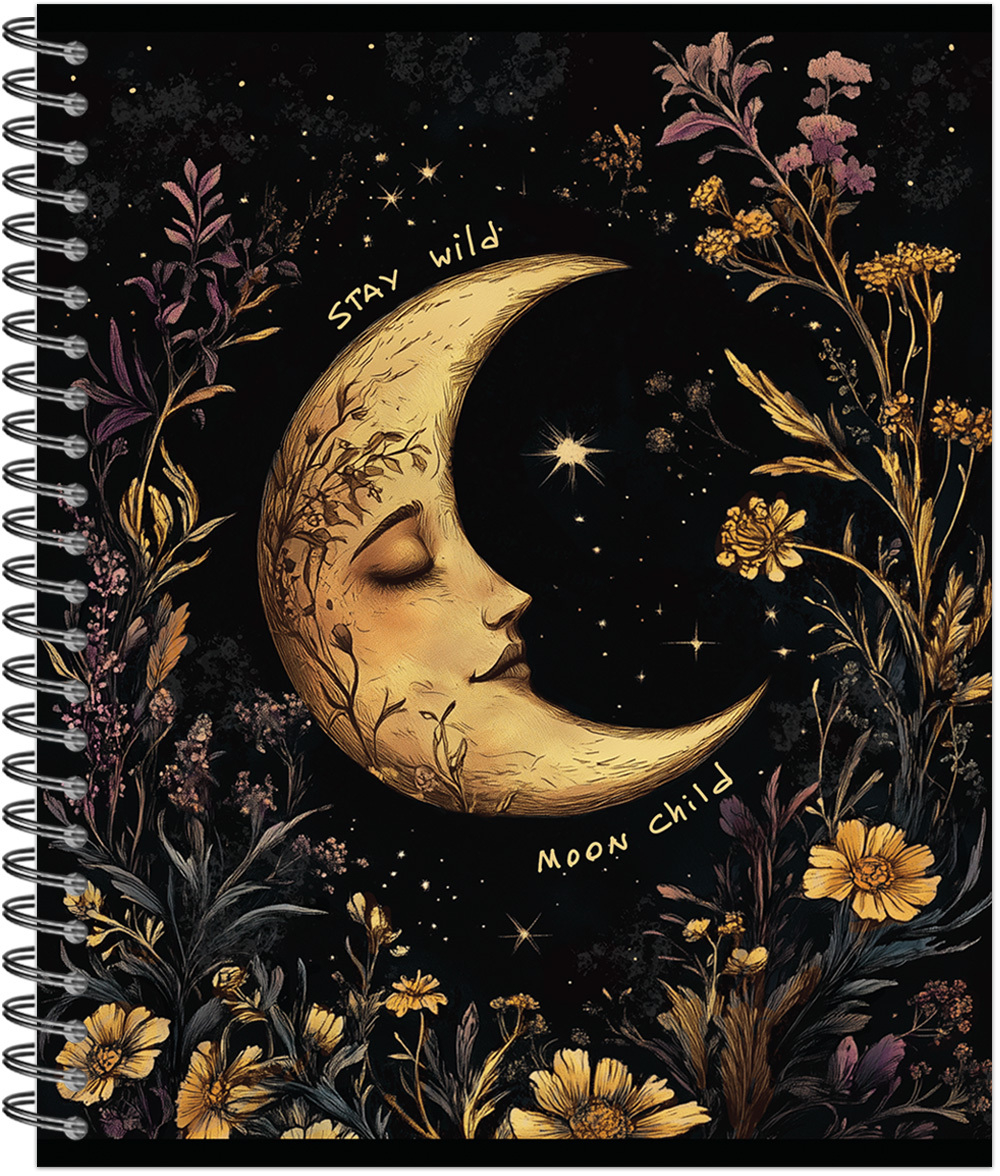 Тетрадь общая 48 л., ВОЛШЕБНЫЙ ЛЕС, обложка-мелов.картон+соффтач-лак, металлический гребень