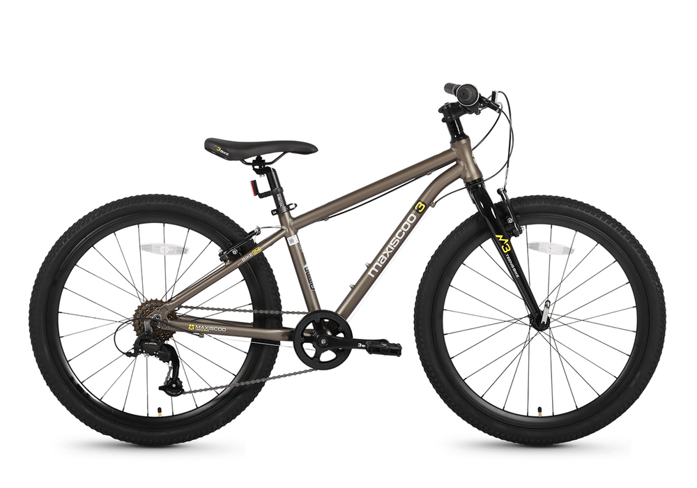 Велосипед 24'' Maxiscoo 3BIKE M Коричневый Матовый (2026)