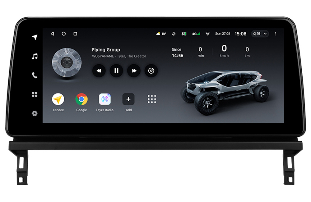Магнитола для Toyota bZ4X - Teyes LUX ONE монитор 12.3" 2K QLED на Android 10, CarPlay, 4G SIM-слот, 6/128ГБ