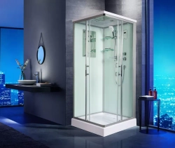 Душевая кабина WeltWasser (ВельтВассер) Laine 804, с низким поддоном, с электрикой и ГМ, 80x80x217