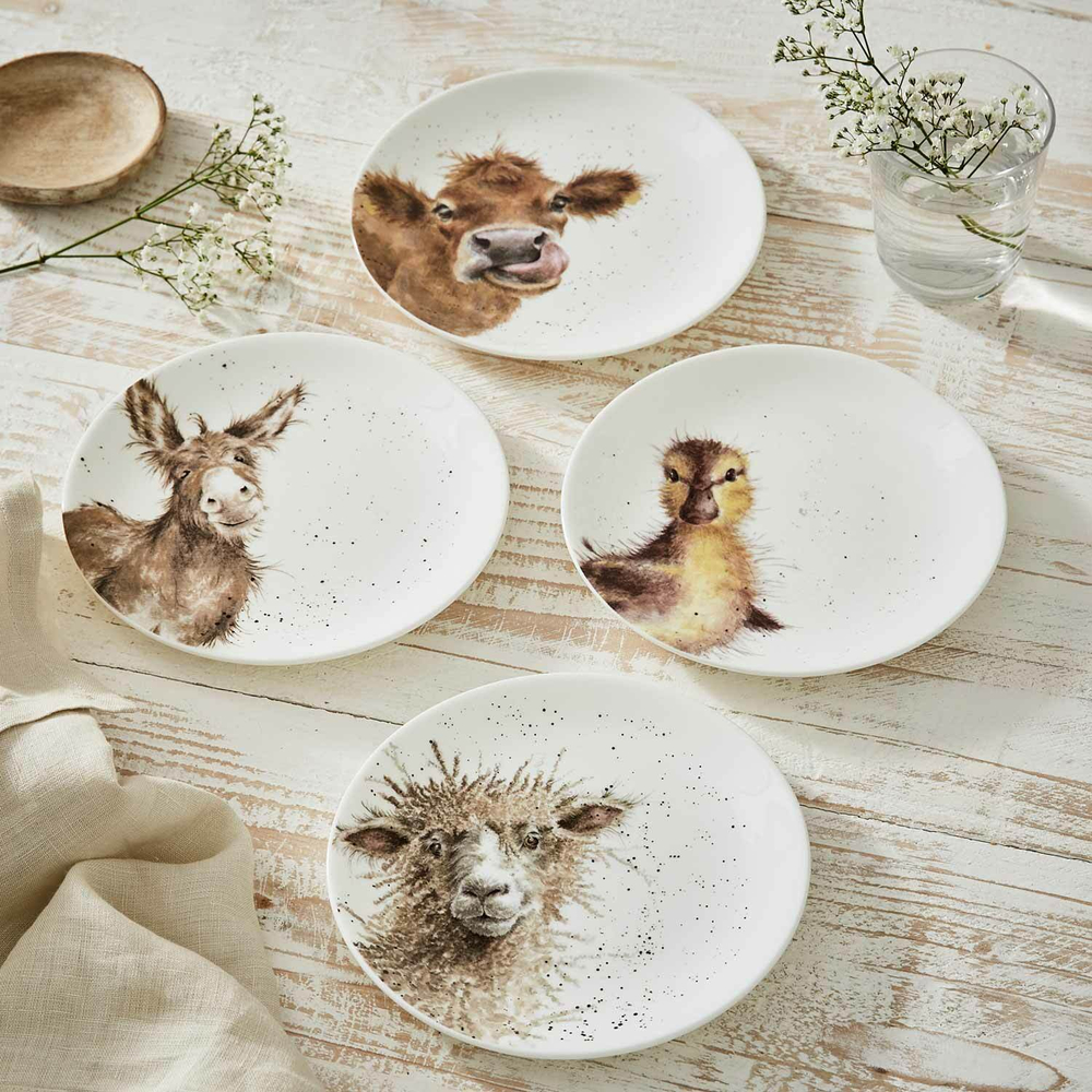 Royal Worcester - Wrendale Designs десертная тарелка в форме осла 16,5 см / артикул   WN4093-XW-B  / GTIN 00879552