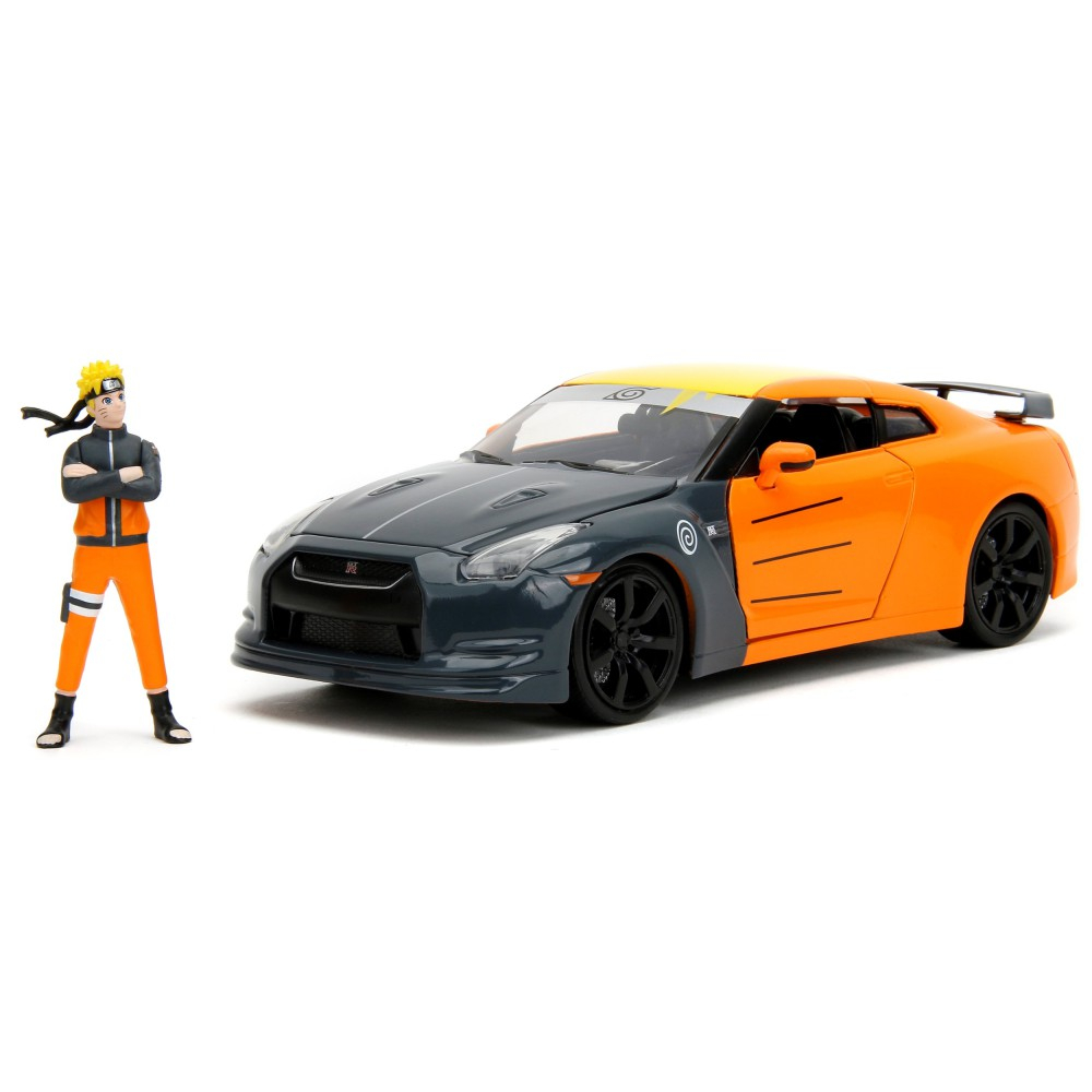 Jada Naruto - Металлическая машина 2009 Nissan GT-R + фигурка Наруто Узумаки 3255054