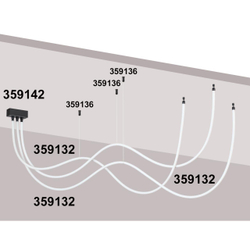359132 KONST NT23 068 черный Светильник светодиодный IP20 LED 3000K 38W 170-265V 3800Лм RAMO