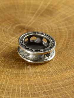 Бусина-вставка «Ихтис» из нейзильбера