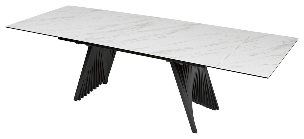Стол М-City DISAUR Ивар (Ivar) 180 Kl-99 Белый мрамор, Итальянская керамика, темно-серый