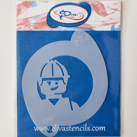 Трафарет для аквагрима DIVA 08 легомэн