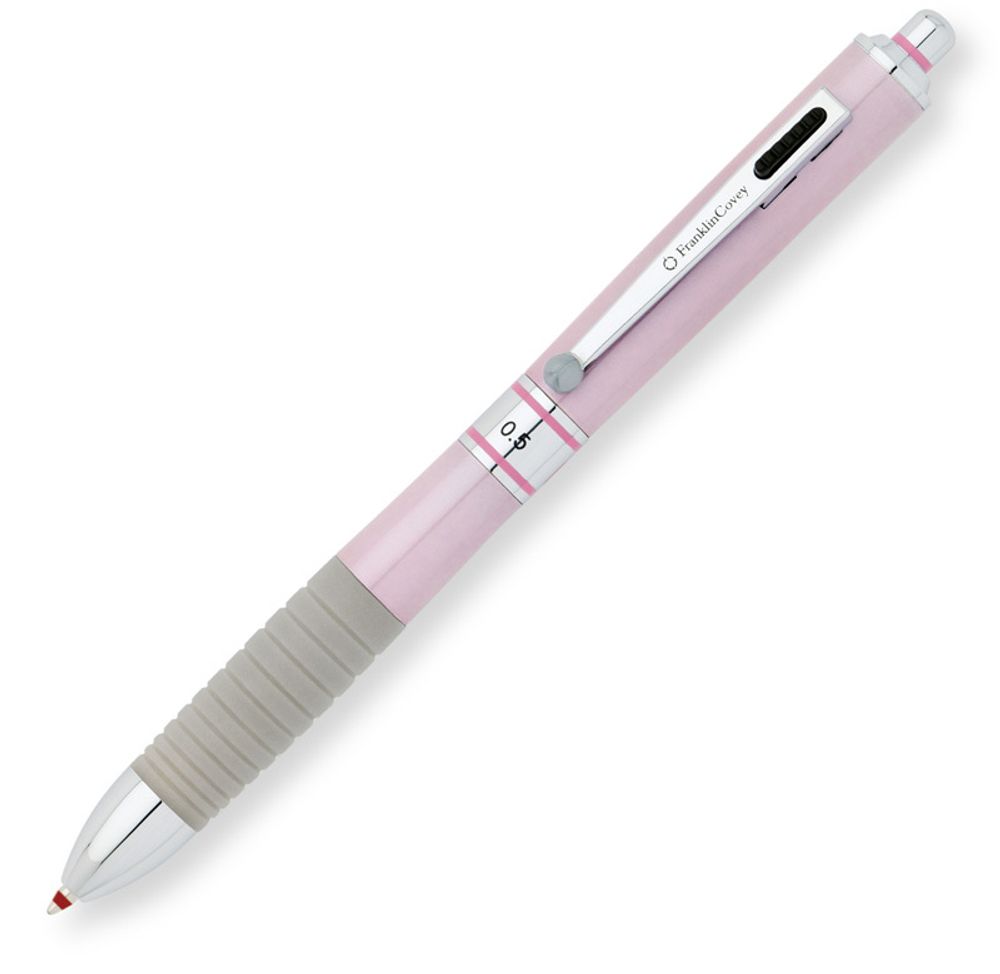 Многофункциональная ручка FranklinCovey Hinsdale FC0090-4 цвет розовый серый грип в подарочной коробке