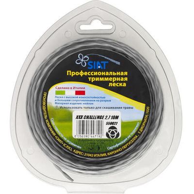Леска SIAT CHALLENGE 2,7*10 м (кручёный эллипс)   556022