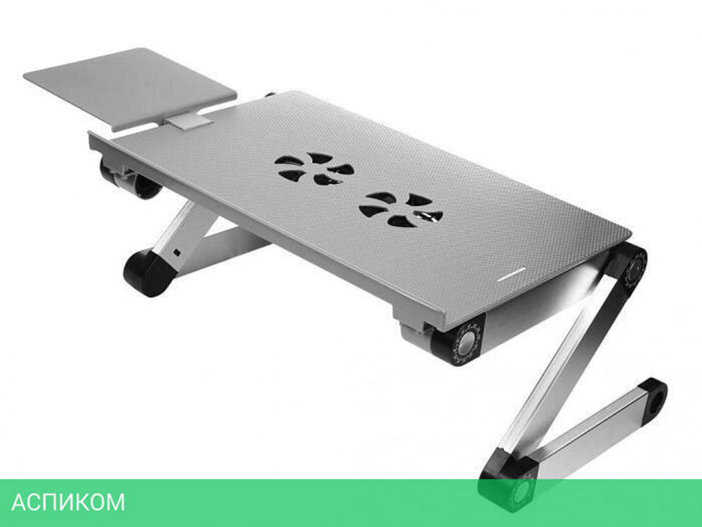 Подставка для ноутбука Cactus CS-LS-T8-C серебристый