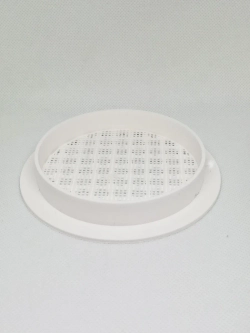 Решетка вентиляции с фланцем D90 мм (пластиковая с сеткой)