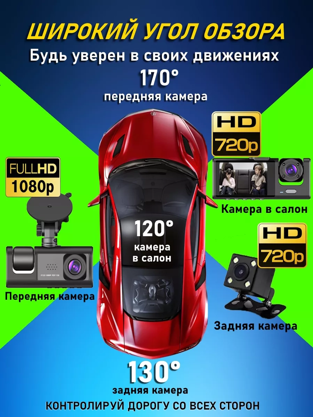 Видеорегистратор автомобильный, регистратор в машину и авто