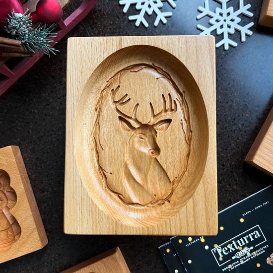 Пряничная доска Благородный олень (глубокий)