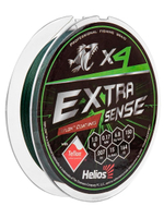 Шнур плетеный для рыбалки Helios Extrasense X4 PE Green 150m 1.0/15LB 0.17mm (HS-ES-X4-1/15LB)