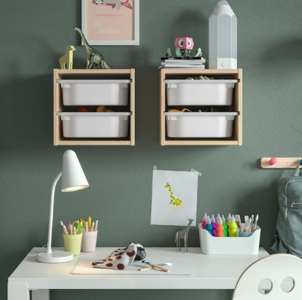 Каркас стеллажа полка Труфаст Mini , для хранения игрушек, массив сосны